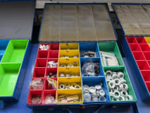 6x Sortimo Assortment Cases with Electrical and Assembly Parts - Image 3