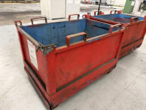 2x Stahl-Schrottbehälter mit Klappfront - Image 5