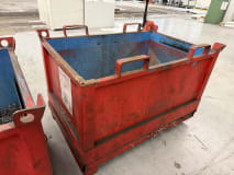 2x Steel Scrap Containers with Folding Front - Image 6
