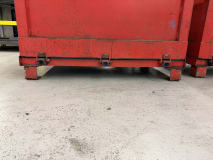 2x Steel Scrap Containers with Folding Front - Image 9