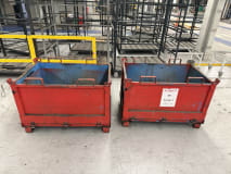 2x Stahl-Schrottbehälter mit Klappfront - Image 10