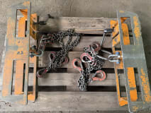 Assortment of Lifting and Slinging Gear with Chains and Load Hooks - Image 8