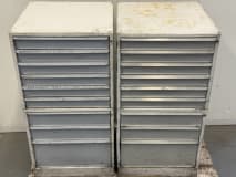 2 drawer cabinets with contents - Image 1