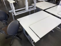 ORG-DELTA manuell höhenverstellbare Schreibtische mit 4 Stühlen - Image 15