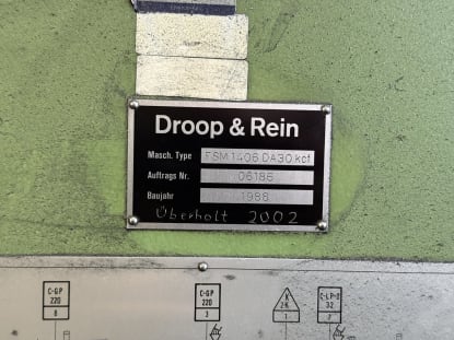 Droop & Rein FSM 1406 DA 30 – CNC Bettfräsmaschine - Image 33