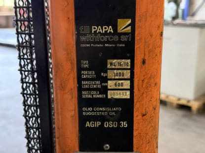 PAPA Withforce WL 16/10 High Lift Truck - Image 12