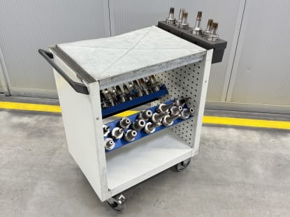 34 Stk. HSK-A63 Werkzeugaufnahmen mit Werkzeugen - Image 11