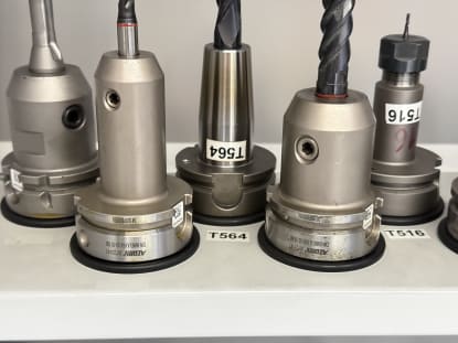 34 pcs. HSK-A63 tool holders with tools - Image 4