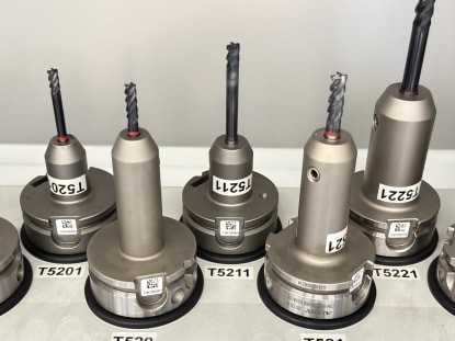 34 pcs. HSK-A63 tool holders with tools - Image 7