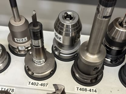 34 pcs. HSK-A63 tool holders with tools - Image 11