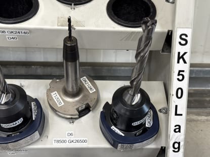 18 pcs. SK50 tool holders with tools - Image 12