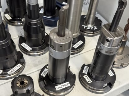 25 pcs. SK50 tool holders with tools - Image 17