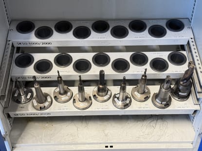 26 pcs. SK50 tool holders with tools - Image 39