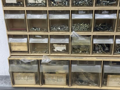 Small Parts Shelf with Contents - Image 7