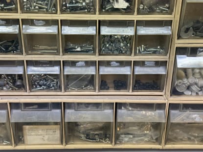 Small Parts Shelf with Contents - Image 8