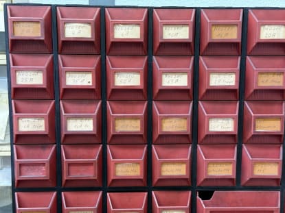 Small Parts Shelf with Contents - Image 18