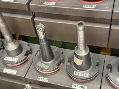 24 pcs. SK50 tool holders with tools - Image 12