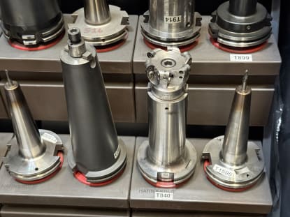 24 pcs. SK50 tool holders with tools - Image 12