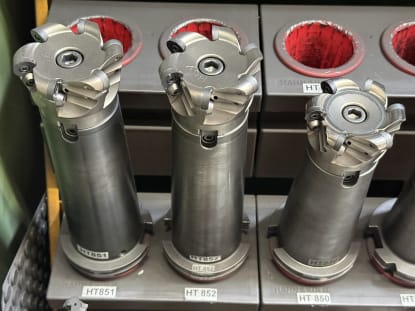 23 pcs. SK50 tool holders with tools - Image 4