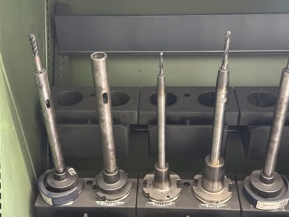 21 pcs. SK50 tool holders with tools - Image 2