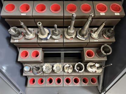 17 pcs. SK50 tool holders with tools - Image 23