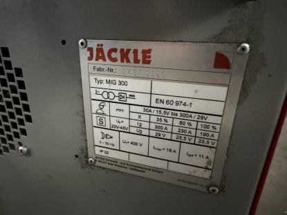 JÄCKLE MIG 300E Schweißgerät - Image 6