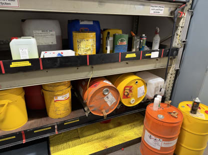 Shelving System with Spare Parts, Hydraulic Components, and Operating Supplies - Image 9
