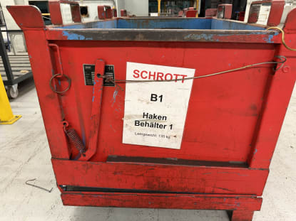2x Stahl-Schrottbehälter mit Klappfront - Image 7