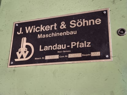 WICKERT Hydraulische Presse - Image 3