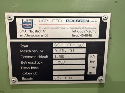 USP SS 11 / 3 - 1500 Hydraulische Schrottpresse - Image 6