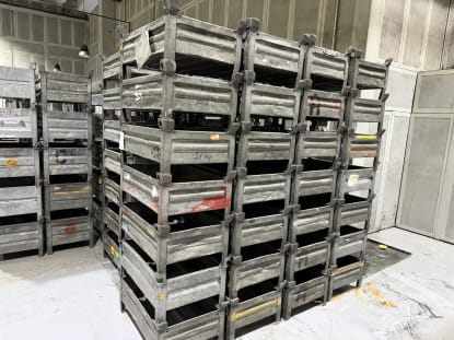 90 pcs. SCHÄFER Steel Stackable Containers - Image 2