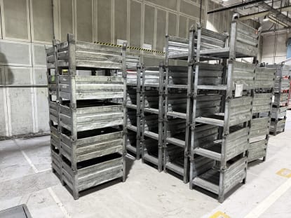 90 pcs SCHÄFER Steel Stackable Containers - Image 2