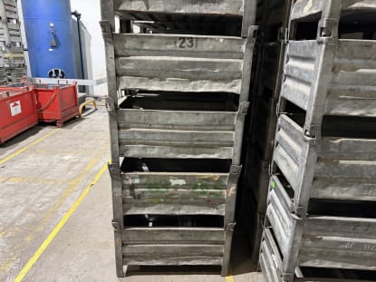 Lot Steel Stackable Containers - Image 4