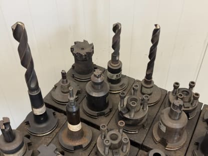 40 pcs. SK50 tool holders with tools - Image 11