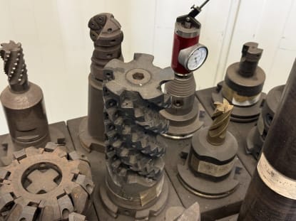 56 pcs. SK50 tool holders with tools - Image 9