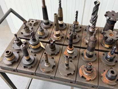 52 pcs. SK50 tool holders with tools - Image 16