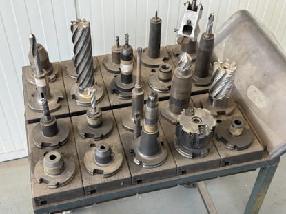 54 pcs. SK50 tool holders with tools - Image 17