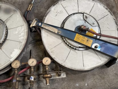 Lot of Gas Hose Reels - Image 2