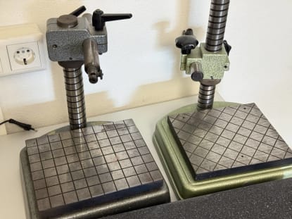 Two measuring stands + granite plate - Image 2