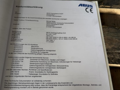 ABUS ZLK 40t / 30t / 25t Overhead Crane - Image 14
