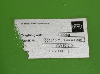 STAHL AW10-2.5 Jib Crane - Image 4