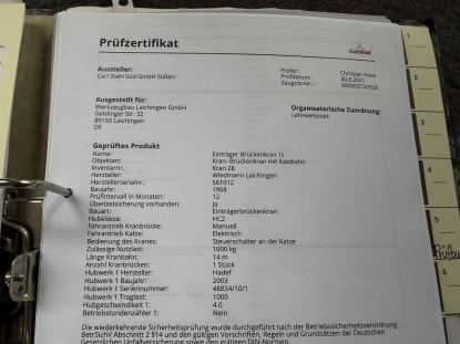 WIEDMANN Brückenkran - Image 9