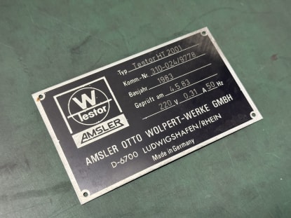 WOLPERT Testor HT 2001 Härteprüfmaschine - Image 9