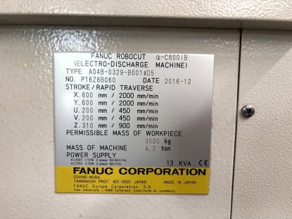 FANUC ROBOCUT α-C800iB Drahterodiermaschine - Image 5