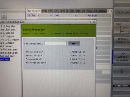 DMG 210 P - 5 axis universal machining center