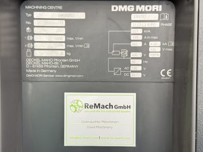 DMG MORI 600 GL 5 axis Portal Milling Machine