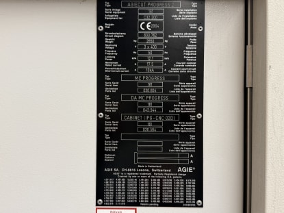 AGIE AGIECUT PROGRESS 2 Wire EDM Machine