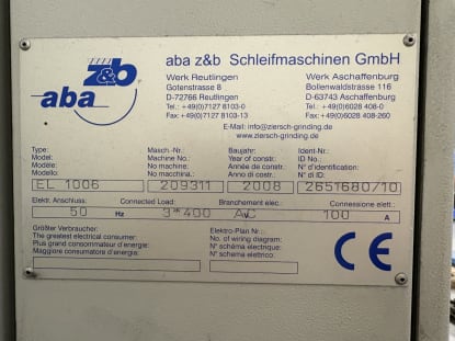 ABA EcoLine 1006A Flachschleifmaschine