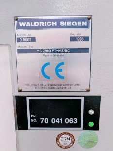 WALDRICH COBURG MC 2500 CNC Portalfräsmaschine