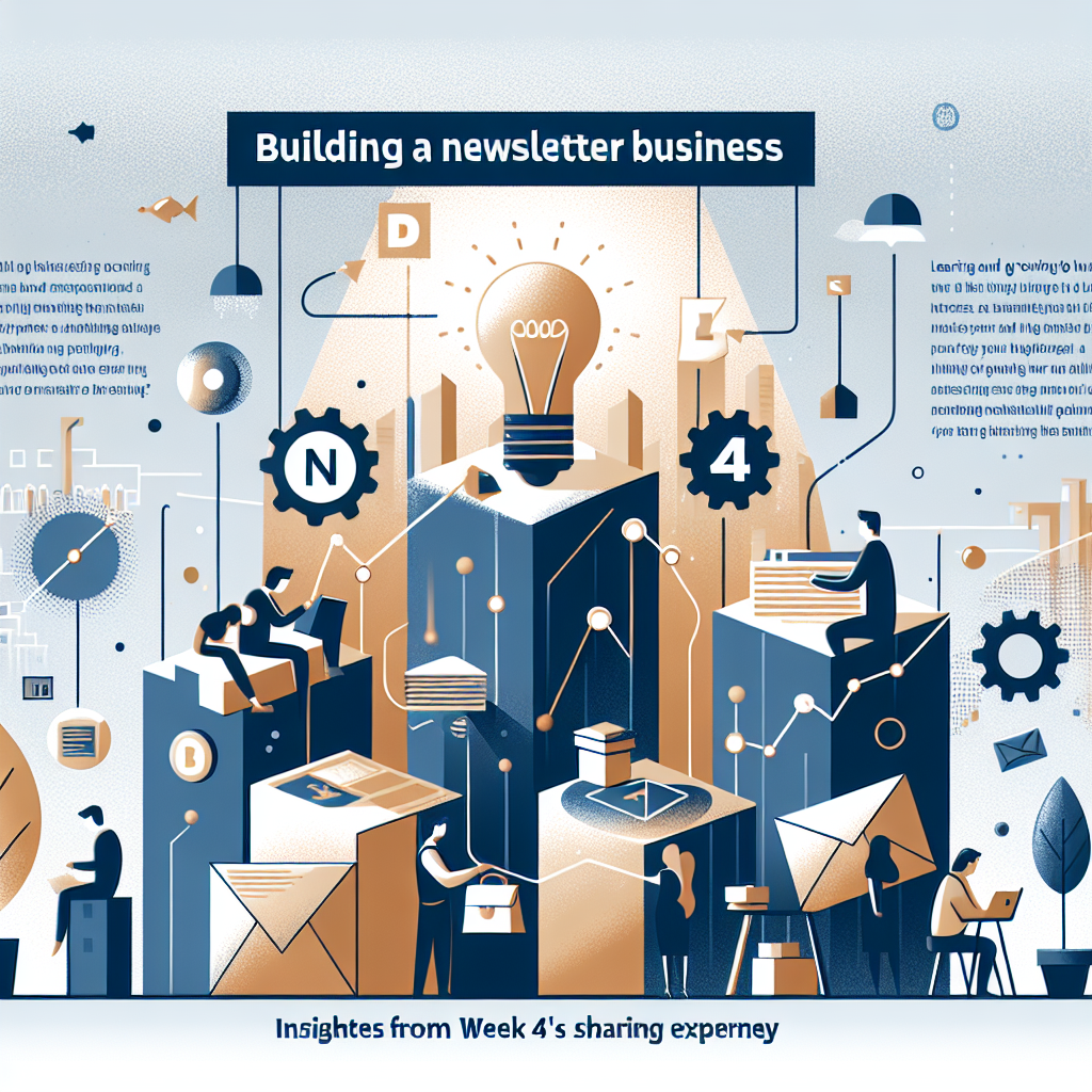 Building a Newsletter Business: Insights from Week 4's Journey